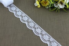 5 Meter Spitzenband Spitzenborte weiß zum nähen Zierband Spitze Hochzeit