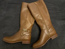 Echtleder Michael Kors Stiefel  MK“-Logo aus Metal. NP 650€