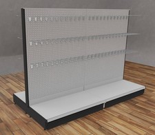 Gondelregal Mittelraumgondel Metallregal Verkaufsregal 145x200 cm HxB Tego Eden