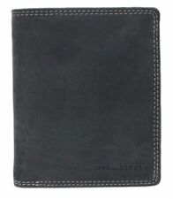 Portemonnaie Herren Leder Geldbörse Hochformat Geldbeutel mit vielen Fächern