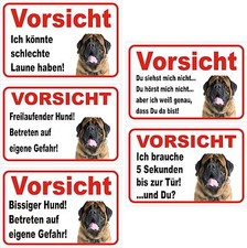 Schild Vorsicht Mastiff