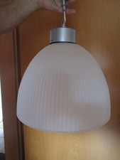 Schöne  Glas Hängelampe Leuchte Ikea Type T 9718 80 - 90er  sehr gut erhalten