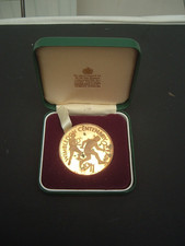 1977 Wimbledon Tennis Centenary Silver Gilt Medal. Garrard & Co 45mm 49,8g