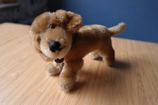 Alt Sammlung Steiff Hund Jungdackel Bazi, original Halsband - KF-10 cm - 1950-75