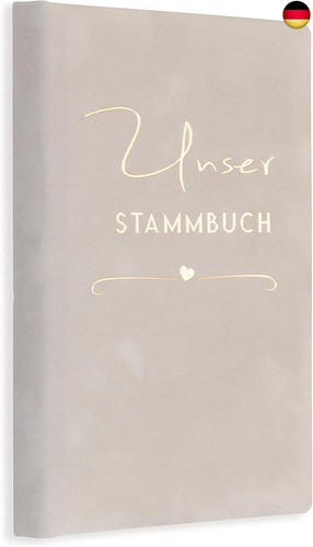Stammbuch rina grau gold - stammbuch,