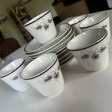 Altes KPM Kaffeegeschirr 6 Tassen & 8 Untertassen wohl 30-40iger