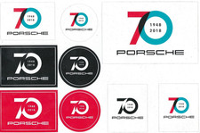 9 Aufkleber 70 Jahre Porsche