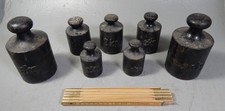 Gewichte, antik - 7 Stück mit