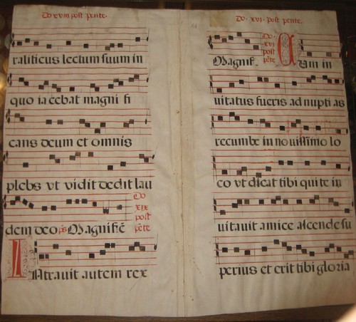 Topp pergament antiphonar - topp,