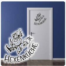 Hexenküche Hexe Besen Türaufkleber Küche Wandtattoo Aufkleber Tür T446