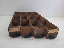 4x Schubladen Sortier-Kästen Loft Muschelgriff Metall Deko Küche antik #2512180