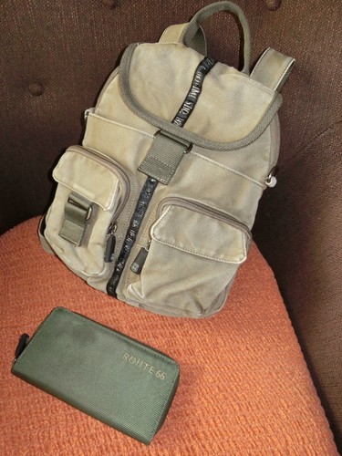 Route rucksack khaki - rucksack, canvas