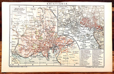 Alte Lithographie, Kristiania