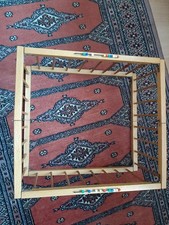 antiker klappbarer, Puppen Laufstall, Holz