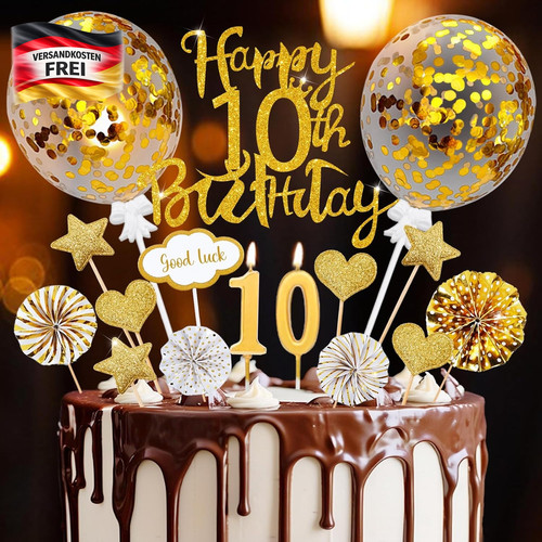 Tortendeko für geburtstag - für, 10