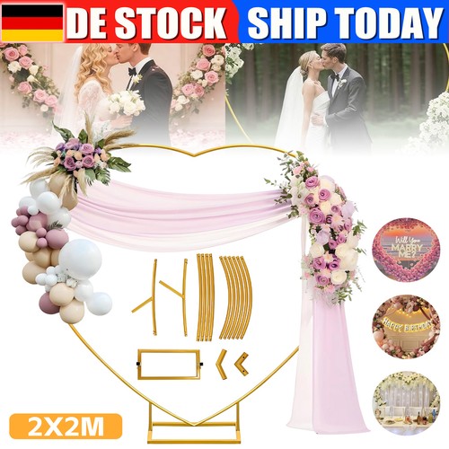 Hochzeitsbogen herz - 2m,