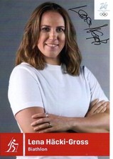 Biathlon-Originalautogramm