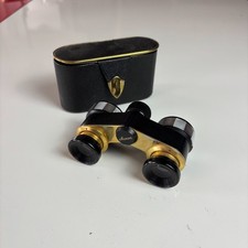 Manon Opernglas Vintage Fernglas Antiquität Etui alt antik gold Fernrohr Sammler