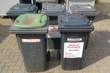 6 x Großmülltonne 120 l Eurokraft, Sulo, SSI Schäfer,  Abfalltonne, Mülltonne