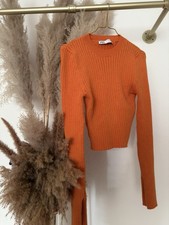 Zara Strickpullover Orange L