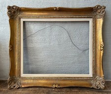 Bilderrahmen Prunkrahmen Barock Gold Antik Falzmaße 56,2 x 45,5 cm Vintage