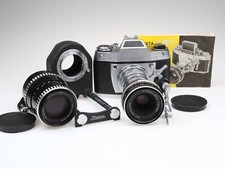 Exa 500 Kamera Nahaufnahme Set Tessar 50mm f2.8 Sonnar 135mm f4 Objektiv 97594