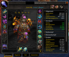 World of Warcraft MoP Classic Account lvl 90 Magier iLvL 491