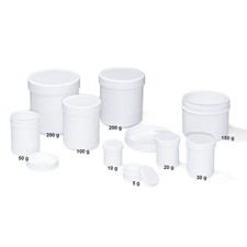 Salbendosen Cremedosen weiß mit Schraubdeckel leer lebensmittelecht Probendosen