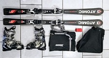 TOP Coole  Ski Set ATOMIC 157 cm + Skischuhe  Gr. 41-42 + Skistöcke + Skitasche