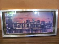 hübsches Bild   im Rahmen (silber) Ikea  Ribba 0804 -  52 x 25,5 cm  3,5 cm tief