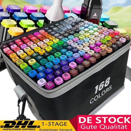 168 farben marker stifte - stifte, set