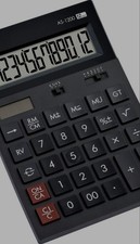 Canon AS-1200  Tischrechner Schwarz Display (Stellen): 12 solarbetrieben, bat...