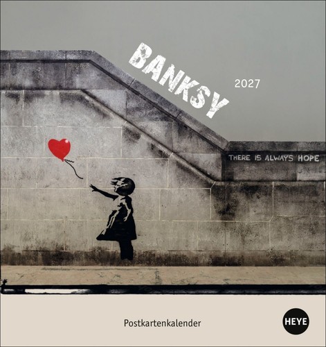 Banksy postkartenkalender 2027 - postkartenkalender,