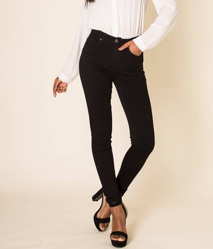 Damen jeans denim hose schwarz - damen,