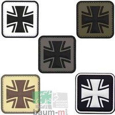 Rubber patch eisernes - 3d, kreuz