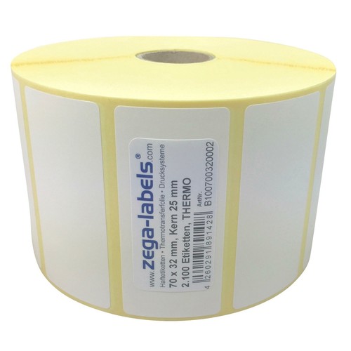 Thermo etiketten rolle 70 - -, x