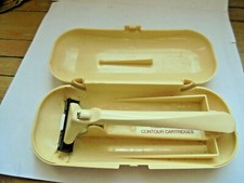 33541 Rasierer good Razor plastic safety GILETTE Ue Box double 1970 15cm
