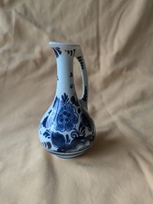Antike Kleine Vase, Blue Delft, Handarbeit, Holland, unbeschädigt