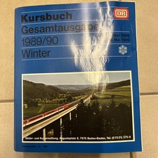 DB Kursbuch Gesamtausgabe Sommer 1989 mit Kurswagenverzeichnis und Karten