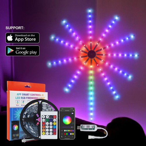 Rgb led feuerwerk lichterkette - rgb,