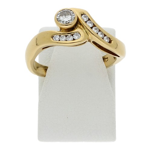Diamant brillant ring 750 - brillant,