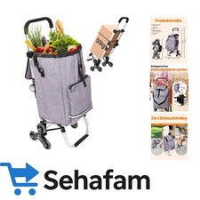 Eleganter Einkaufstrolley 50L