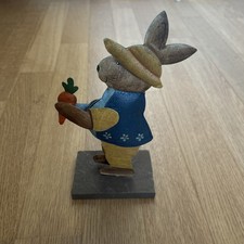 Hase Figur Blech Deko Geschenk