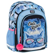 Katze Cat Schulrucksack