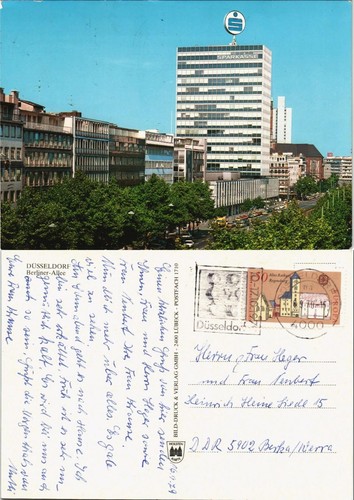 Ansichtskarte düsseldorf - ansichtskarte,