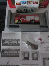 Herpa 044400 MB Mercedes Actros S HLF Feuerwehr ZIEGLER 1:87  und Zugabe Scania