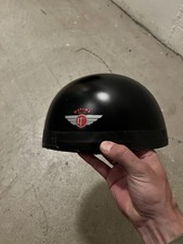 Davida Motorradhelm Gr. S – Seidenmatt Schwarz – Vintage Jethelm