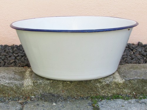 Alte rund emailwanne emaille - rund,