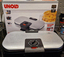 Unold 48241 Doppel-Waffeleisen - Silber, 1x benutzt, wie neu