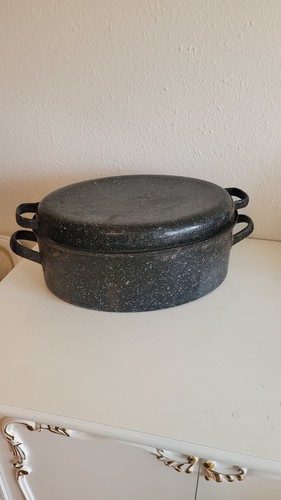 Original emaille bräter aus - emaille,